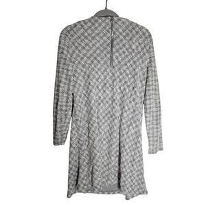 Sparkly Knit Dress Party Minimalist Womens XL Black White Textured Shimmer Dress